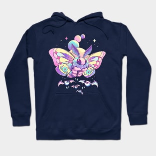 Pastel Goth Moth Hoodie